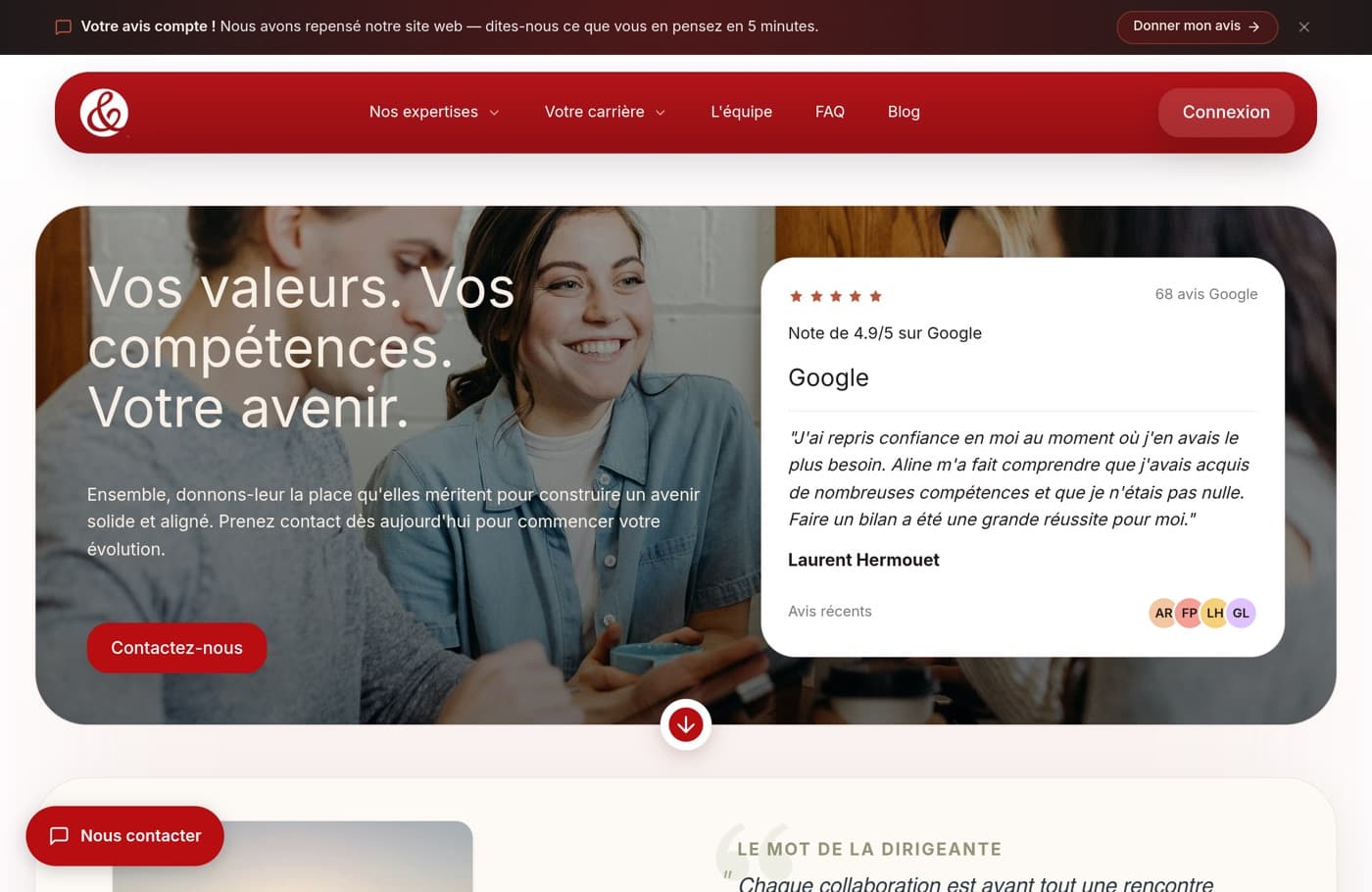 Valeurs & Compétences screenshot